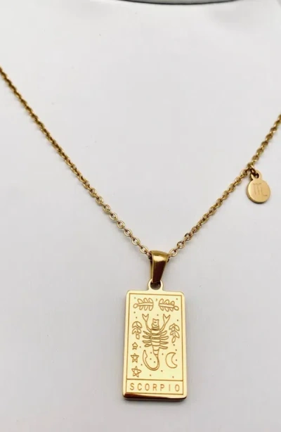 Humanist Beauty Zodiac Constellation Pendant Necklace In Neutral