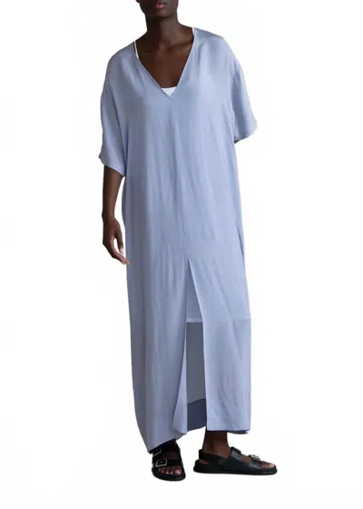 Humanoid Dezi V-neck Maxi Dress In Sky In Blue