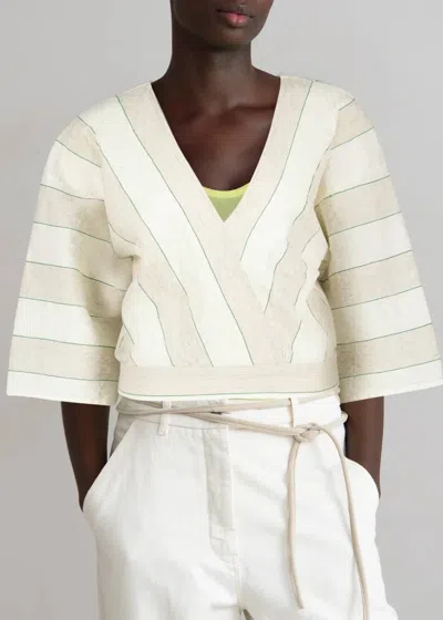 Humanoid Lesly V-neck Blouse In Milk In White