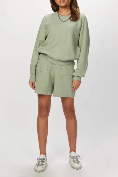 Humanoid Saly Sweatshirt In Matcha Latte In Green