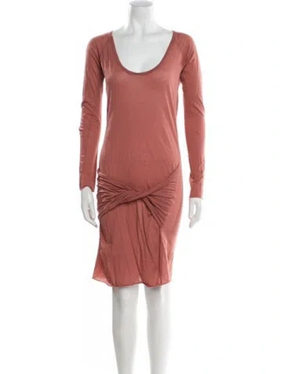 Pre-owned Humanoid Scoop Neck Mini Dress In Red