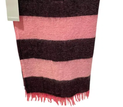 Humanoid Striped Wrap In Blush In Gold