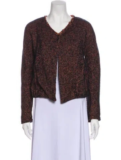 Pre-owned Humanoid Tweed Pattern Evening Jacket In Blue