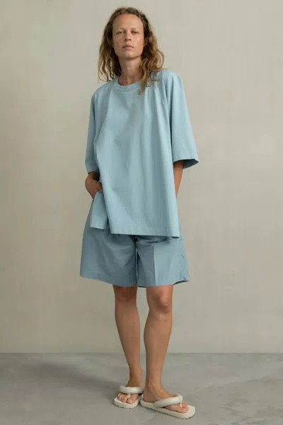 Humanoid Vanessa Raglan Sleeves Tee In Petrol In Blue