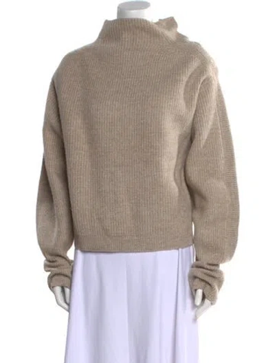 Pre-owned Humanoid Wool Turtleneck Sweater In Neutral