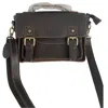 Humerpaul Leather Crossbody Commute Bag In Brown In Brown
