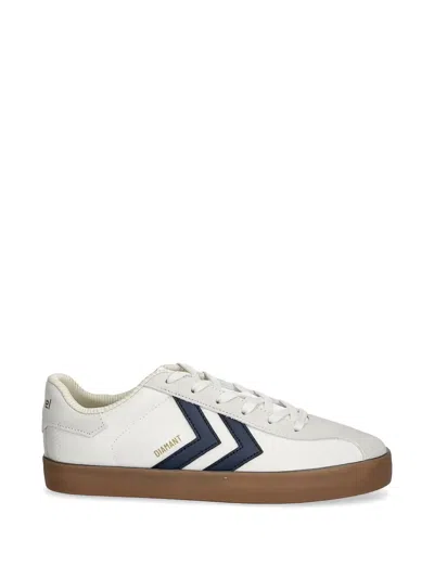Hummel Diamant Lx-e Rs Chevron Panelled Sneakers In White