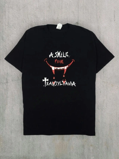 Pre-owned Humor X Vintage "a Smile From Transylvania" Japanese Style T Shirt In Black