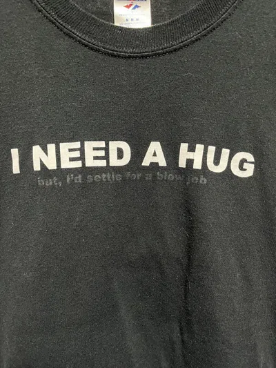 Pre-owned Humor X Vintage Crazy I Need A Hug In Black