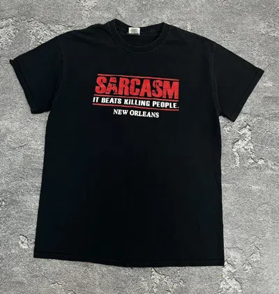 Pre-owned Humor X Vintage Vitnage Humor Sarcasm Killing People New Orlean T-shirt In Black
