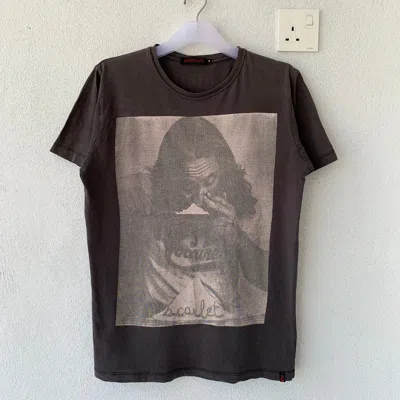 Pre-owned Humör Cocaine By Scarlet T Shirt Spell Out Big Design. In Grey