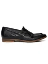 Hundred 100 Black Leather Mocassins In Black