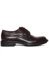 Hundred 100 Brown Leather Derby Shoes In Brown