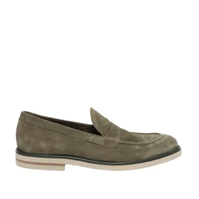 Hundred 100 Green Suede Moccasin