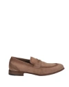 Hundred 100 Man Loafers Khaki Size 7 Leather In Beige