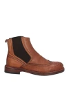 Hundred 100 Woman Ankle Boots Tan Size 7.5 Leather In Brown