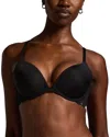 Hunkemoller Angie Padded Underwired Push-up Bra In Black