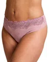 Hunkemoller Brazilian Diva Thong Shorts In Purple