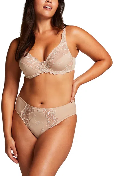 Hunkemoller Diva High Knickers In Neutral