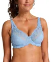 Hunkemoller Diva Non-padded Underwired Bra In Blue