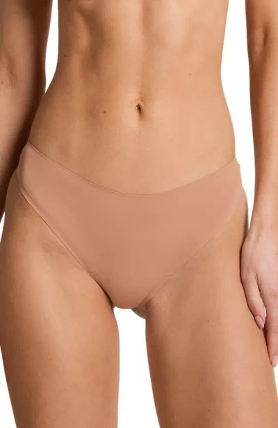 Hunkemoller Hunkemöller 3-pack Invisible Thongs In Brown