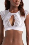 Hunkemoller Hunkemöller Almendra Longline Bralette In Iris