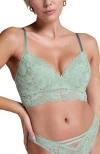Hunkemoller Andrea Padded Non-wired Bra In Green
