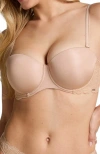 Hunkemoller Hunkemöller Angie Padded Strapless Underwired Bra In Neutral