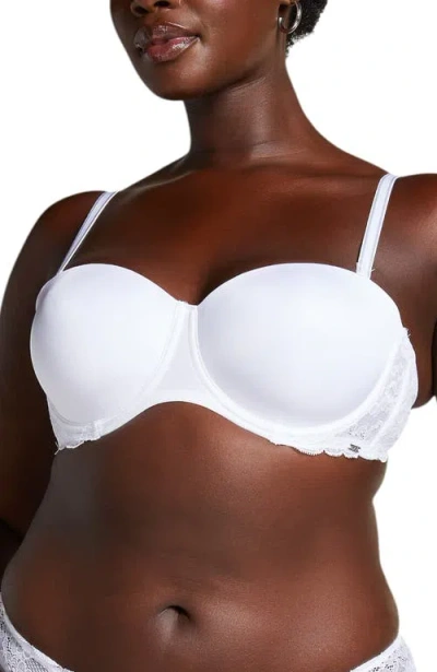 Hunkemoller Hunkemöller Angie Padded Strapless Underwired Bra In White