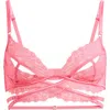 Hunkemoller Hunkemöller Anna Lace Bralette In Pink