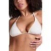 Hunkemoller Hunkemöller Caicos Triangle Bikini Top In Brown