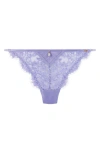 Hunkemoller Hunkemöller Charlie Mesh & Lace Thong In Persian Violet