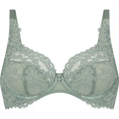 Hunkemoller Hunkemöller Daisy Lace Underwire Bra In Green