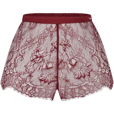 Hunkemoller Hunkemöller Delphine French Lace Knicker Briefs In Red