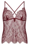 Hunkemoller Hunkemöller Delphine Lace Camisole In Red