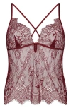 Hunkemoller Hunkemöller Delphine Lace Camisole In Red