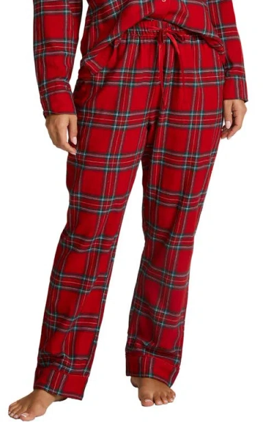 Hunkemoller Flannel Pyjama Pants In Red