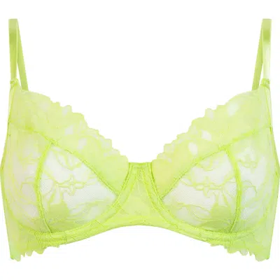 Hunkemoller Hunkemöller Ingrid Lace Underwire Bra In Shadow Lime