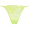 Hunkemoller Hunkemöller Ingrid Mesh & Lace G-string In Shadow Lime