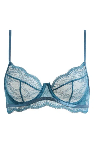 Hunkemoller Hunkemöller Isabelle Lace Underwire Bra In Legion Blue