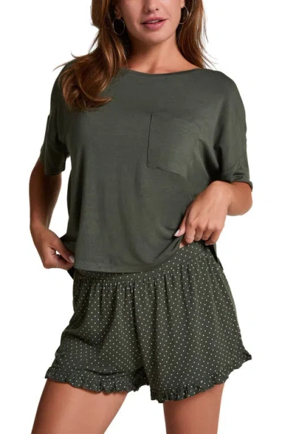 Hunkemoller Hunkemöller Jersey Pyjama Set In Green