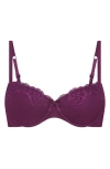 Hunkemoller Hunkemöller Lace & Shine Undewire Bra In Magenta Purple