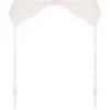 Hunkemoller Hunkemöller Lauren Embroidered Mesh Garter Belt In Snow White