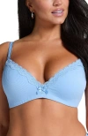 Hunkemoller Hunkemöller Lola Padded Non-wired Bra In Blue