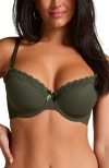Hunkemoller Hunkemöller Lola Padded Underwired Bra In Green
