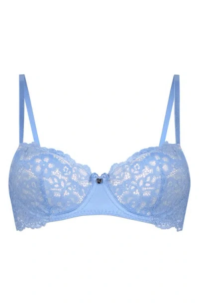 Hunkemoller Hunkemöller Marine Lace Underwire Bra In Bel Air Blue