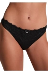 Hunkemoller Hunkemöller Marine Thong In Black