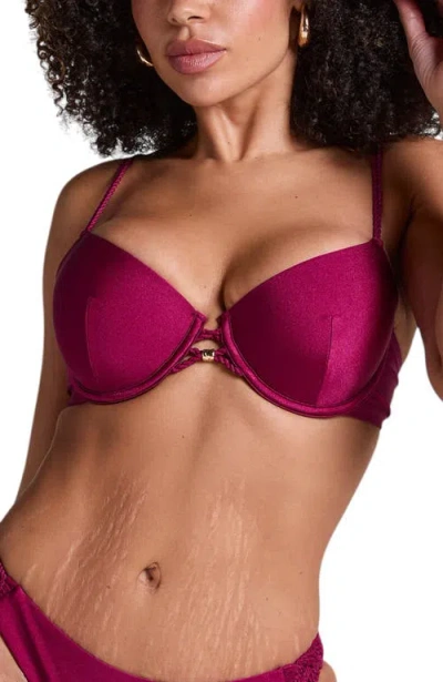 Hunkemoller Hunkemöller Marrakech Padded Underwired Bikini Top In Red