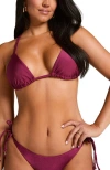 Hunkemoller Hunkemöller Marrakech Triangle Bikini Top In Red