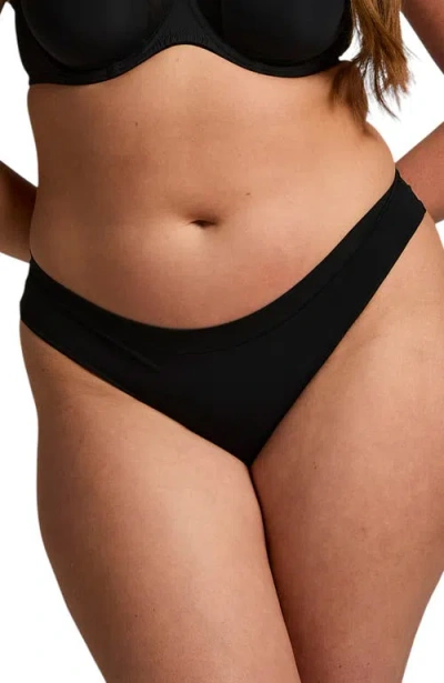 Hunkemoller Hunkemöller Mesh Brazilian Knickers In Black